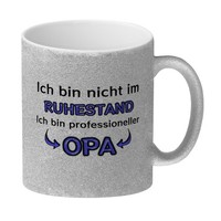 Ich Bin Nicht Im Ruhestand. Ich Bin Professioneller Opa Glitzer-Kaffeebecher