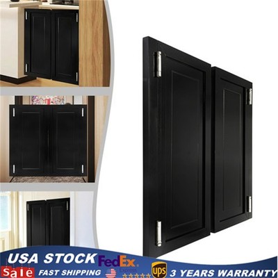 180° Swing Door Wood Partition Door Double-hinged Door For Entrance W/ 4*Hinges