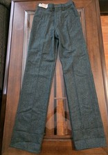 Vintage François Villon Wool Trousers Green USA Made Men’s 28x32