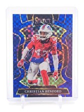 CHRISTIAN BENFORD 2025 SELECT BLUE CHECKERBOARD PRIZM /249 #84 BILLS Q0208