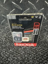 SanDisk Extreme Micro SD Card  Adater A2 U3 128GB 4K Memory Speeds to 190 MB/s