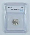 1952-D Roosevelt Dime MS66 FB ICG *4238
