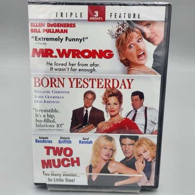 Mr. Wrong / Born Yesterday / Two Much (DVD, 2012) 2 Disc Comedy Set   New