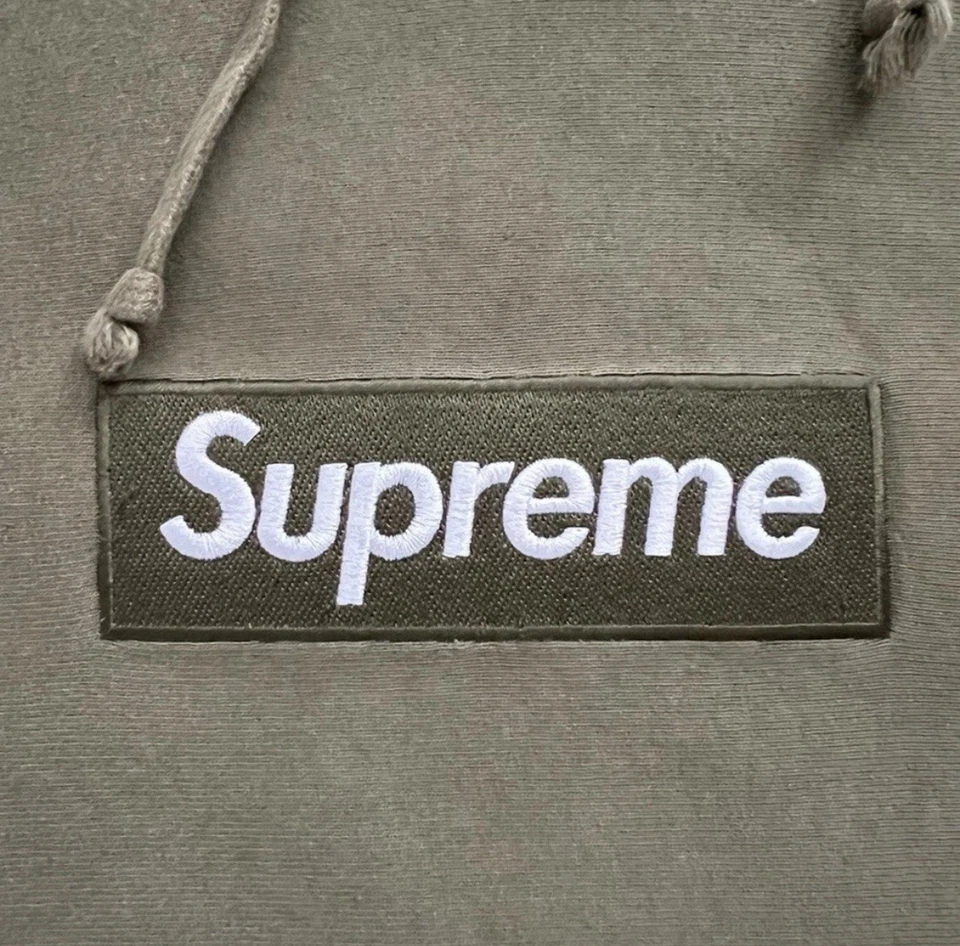 Sudadera con Capucha Supreme Box Logo - Olive FW 11 XL Foto 4 de 4