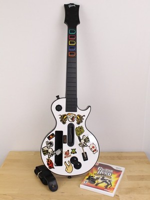 Nintendo Wii Guitar Hero Gibson Les Paul Guitar Controller w