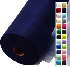 Navy Blue Tulle Fabric Rolls 54 Inch by 40 Yards Tulle Bolt Spool for Wedding De