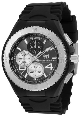 Technomarine TM-115148 Men's 46mm Cruise JellyFish Black Retro Strap &