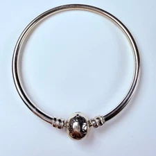 Pandora Sterling Silver 925 Bead Ball Moments Bangle Bracelet BT9739