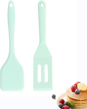 (2 Pack) Heat-Resistant Flexible Silicone Spatula for Baking Cooking Small ...