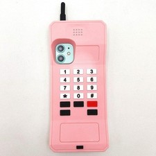 Fr iPhone 15 16 Pro Max Silicone Case Cover 3D Cube Retro Classic Cellular Phone