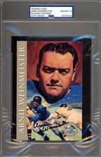 Arnie Weinmeister Gem Mint 10 PSA DNA Signed 1998 HOF Signature Series Auto