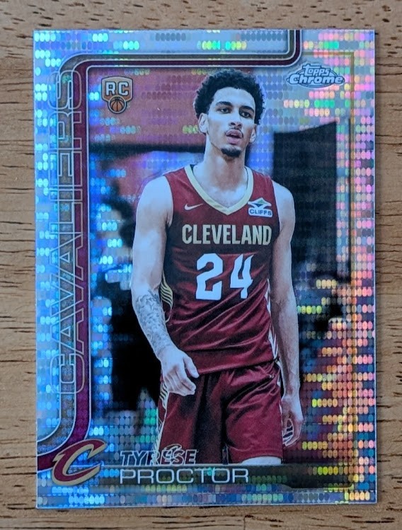 2025-26 Topps Chrome Tyrese Proctor Pulsar Refractor RC #300