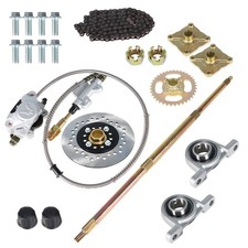 For Go Kart Rear Live Axle Kit, Brake Assembly,Sprocket  Hub,Hub Drift Trike