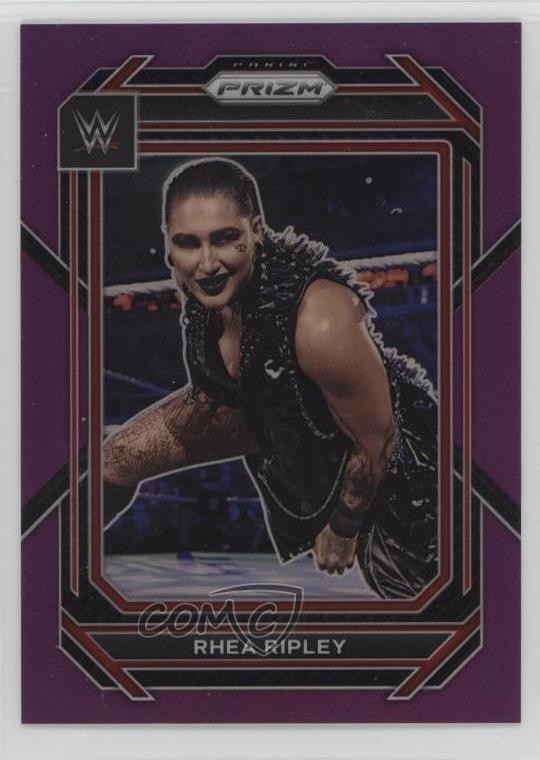 2023 Panini Prizm WWE Purple Prizm 47/149 Rhea Ripley #134 07r2