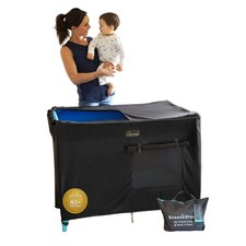 Pack n Play Blackout Cover Portable Travel Crib SnoozeShade Mom-Invented Safety