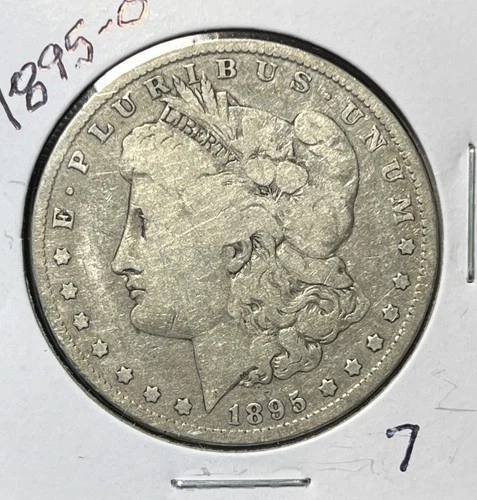 1895-O MORGAN SILVER DOLLAR, VG DETAILS