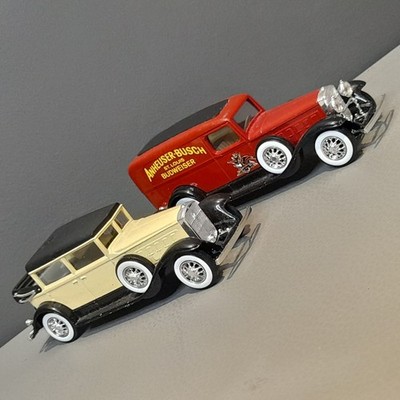 Vintage Cadillac V16 1931 beige Auto rot Budweiser Van Solido Diecast Modelle 1:43