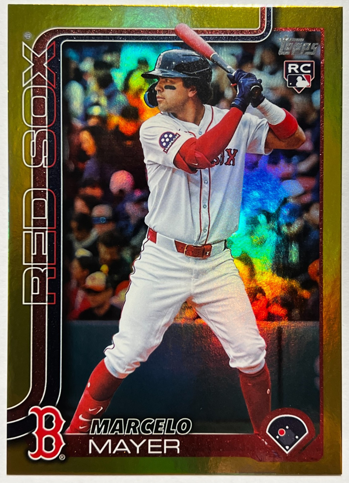 🔥2025 Topps Update Gold Rainbow Foil /50 #US105 Marcelo Mayer RC BOS Red Sox🔥