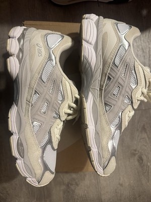 Size 9 - ASICS Gel NYC White Oyster Grey for sale online | eBay