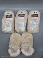 4 PAIRS Northeast Outfitters Women's Cozy Cabin Slippers Size 5-7.5 Aloe