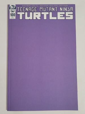 Teenage Mutant Ninja Turtles #100 Image 2019 NM 9.4 Blank Cover Purple