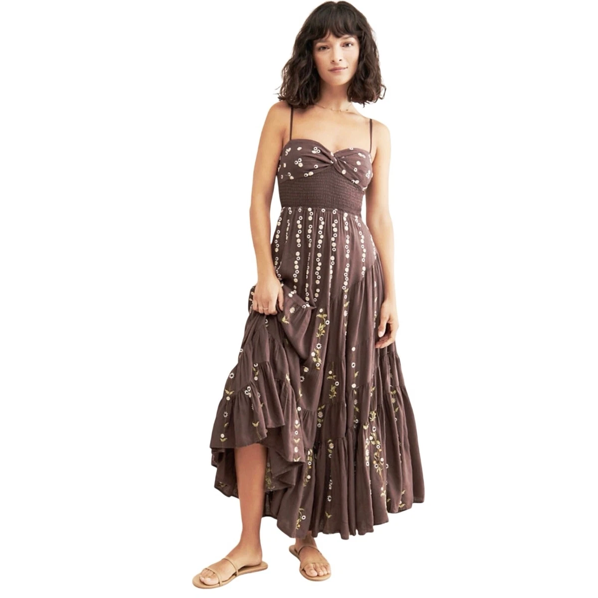 long promotion dresses Chiffon Long Prom Dress With Pockets And Flowy Skirt main image 0