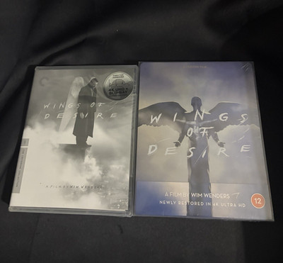 Criterion Wings of Desire 4K / Blu-ray & Studio Canal 4K Steelbook - BRAND NEW