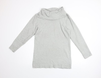 Lakeland Herren Grau M Rollkragen Acryl Strick Pullover Langarm