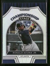 Ronald Acuna Jr. 2022 Panini Prizm Championship Stage Silver Prizm #CS-1 Braves