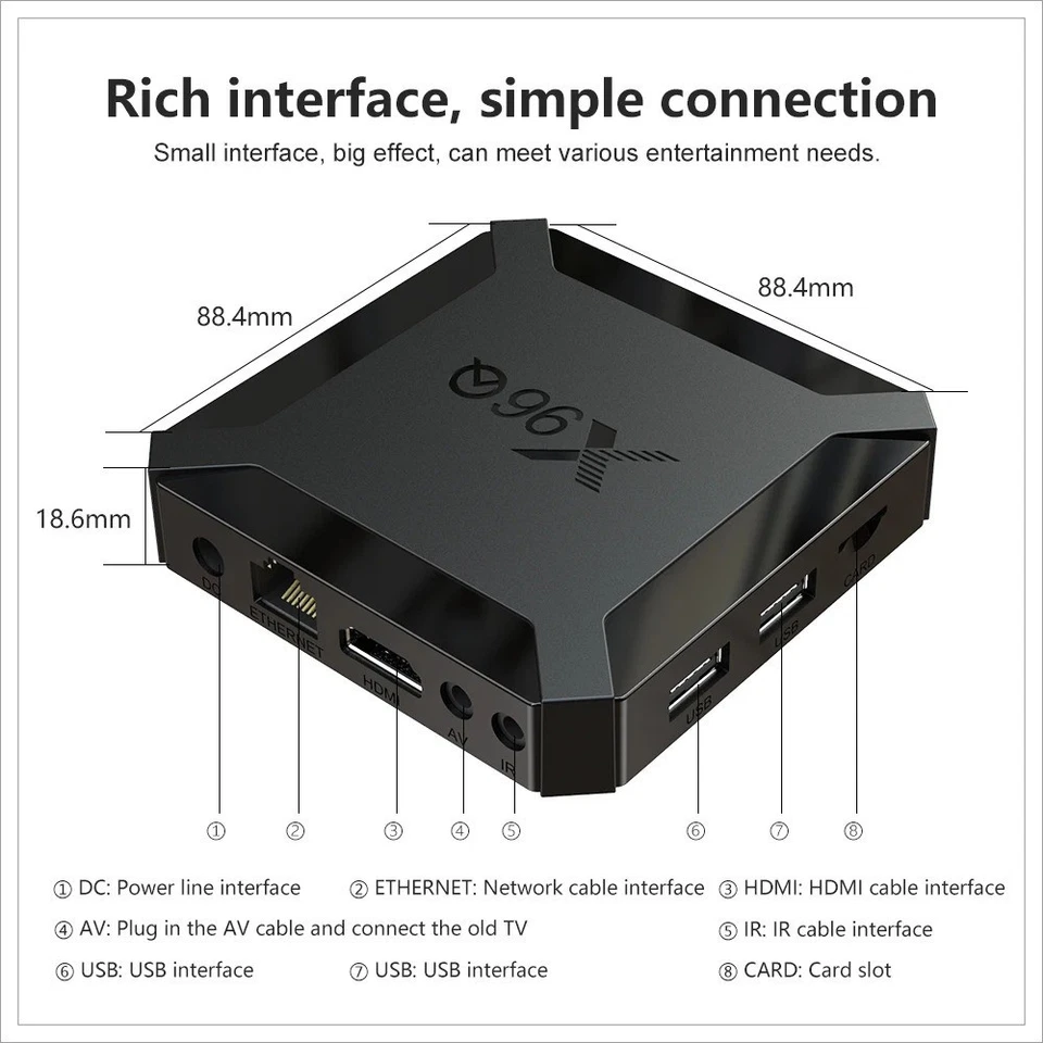 Smart TV Box X96Q Android 10 4K Transformez Votre TV 2GB+16GB HDMI - Bild 4 von 4