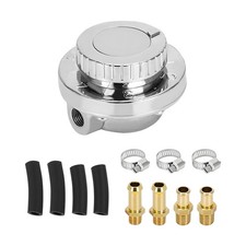 Tnaiyh Manual Adjustable Fuel Pressure Regulator 1-5psi Carb Silver