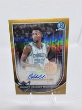 2025-2026 Bowmans Basketball- Brandon Miller Base Chrome Autograph GOLD /50