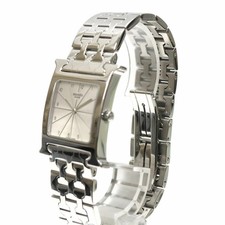 HERMES H Watch HH1.510 White Case Size 26.0mm Ladies Used Watch #21621 2