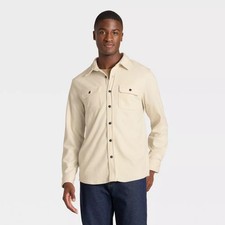 Men's Comfort Soft Shirt - Goodfellow  Co Cream L