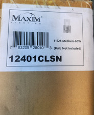 Maxim Pinn 1 Light 4.75 inch Satin Nickel Wal...