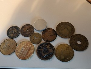 11 Old Tokens One Says 1922 On It Pittsburgh Railways