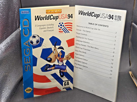 World Cup USA '94 (Sega CD, 1994) COMPLETE!! US Gold !! 24 Actual Teams!!