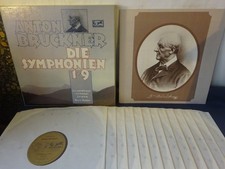 NM BRUCKNER: SYMPHONIES 1 - 9 13LP BOX, Leipzig G/O, Masur, EURODISC 301 587-467