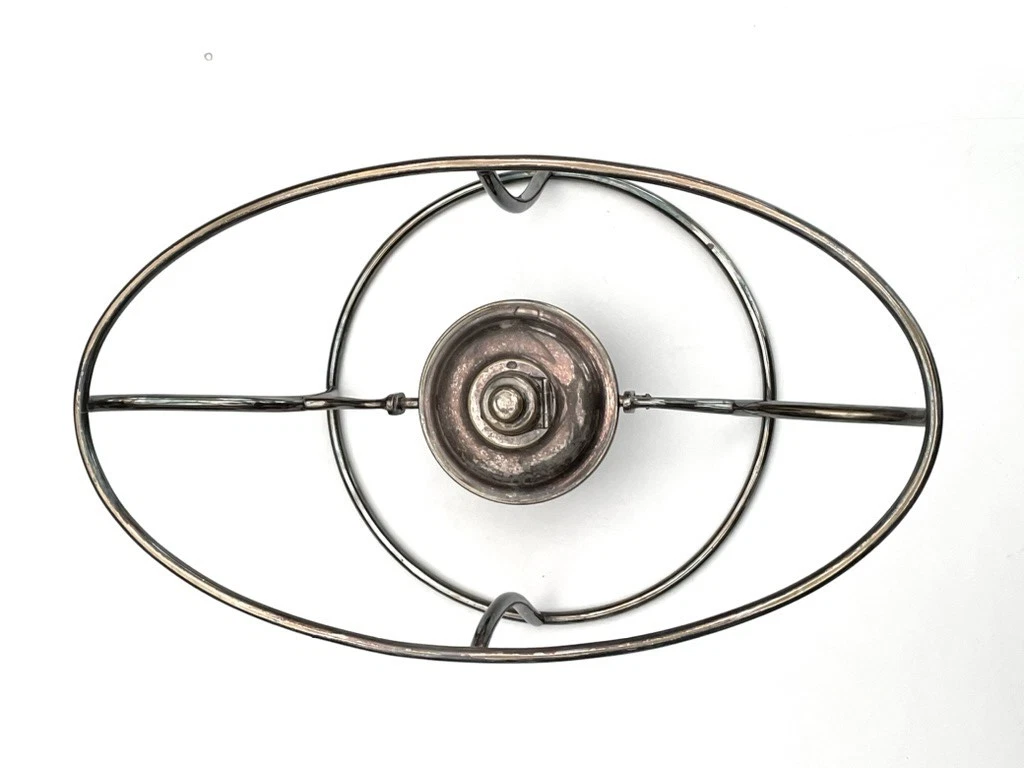 Odiot - Magnifique Paire Chauffe Plat Rond En Métal Doublé 19ème