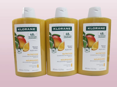 KLORANE NOURISHING REPLENISHING & RADIANCE SHAMPOO MANGO 13.5 OZ LOT OF 3 NWOB
