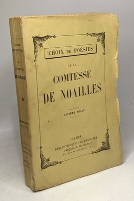 Gedichtauswahl der Gräfin von Noailles | Gräfin von Noailles | Guter Zustand