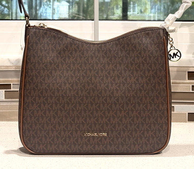 MICHAEL KORS NAYLA MEDIUM ZIP MESSENGER CROSSBODY BAG TOTE PURSE