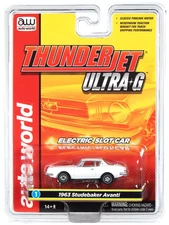 AUTO WORLD *ULTRA G* HO SLOT CAR - WHITE 1963 Studebaker Avanti *NIP*