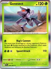 Genesect 008/094 Rare Phantasmal Flames Pokemon Holo NM