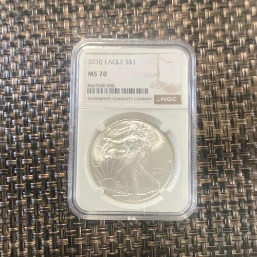 United States Mint American Eagle 2010 Silver 1 oz MS 70 NGC Business Strike