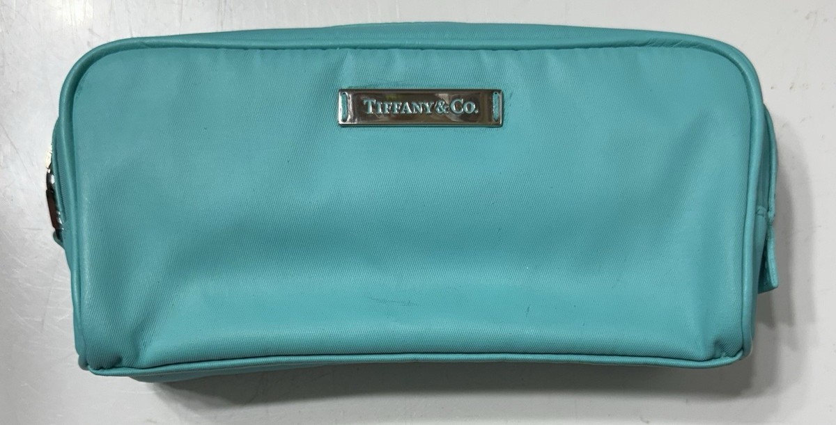 Tiffany & Co Leather Nylon Pouch Cosmetic Bag | eBay