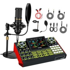 G9 Podcast Microphone Bundle with Live Sound Card Audio Mixer, Podcast G9-BM800