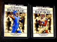 2 Drake Maye Rookies 2023 Leaf Draft RC’s New England Patriots Football RC NFL