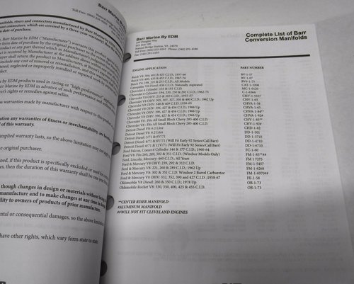 BARR MARINE BY EDM BARCO CATÁLOGO REPUESTOS MANUAL DE REFERENCIA VA EE. UU. O651-24 - Imagen 6 de 7