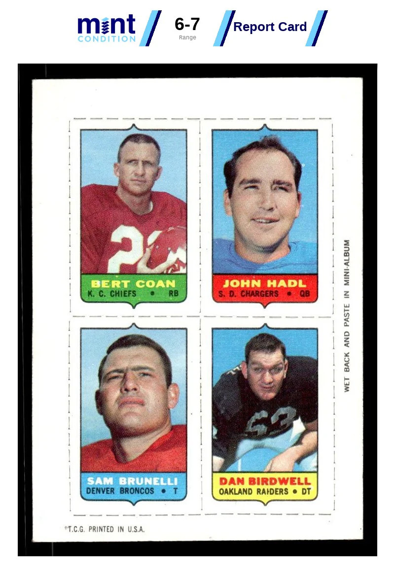 John Hadl #NNO 1968 Topps Football Stand-Ups